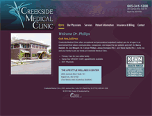 Tablet Screenshot of creeksidemedicalclinic.org